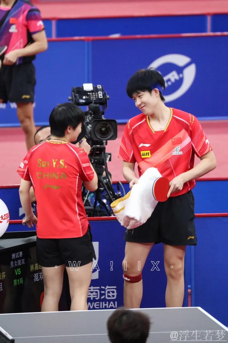 王楚钦孙颖莎混双两连胜！男方自评状态上佳，女方专注女单未受访